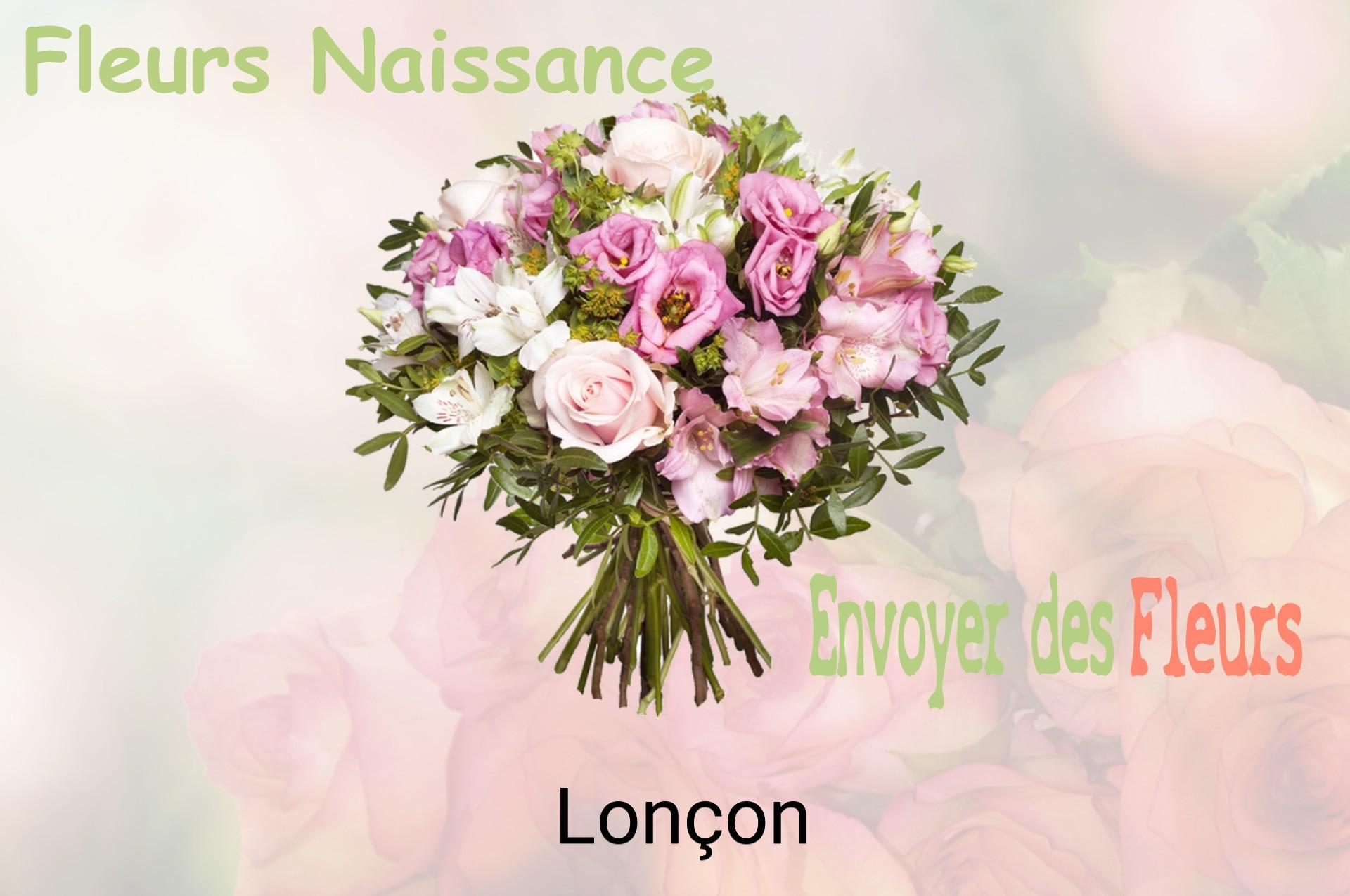 Bouquet de fleurs de naissance livré à Lonçon